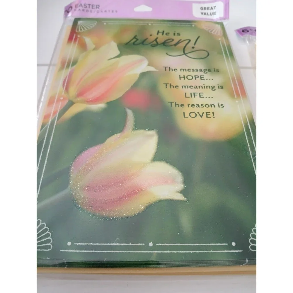 NWT Hallmark Christian Easter Cards Lot of 16 Cards Total with Envelopes